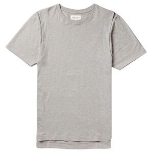 Public School Mens Lane Melange Cotton-Jersey T-Shirt Medium Grey
